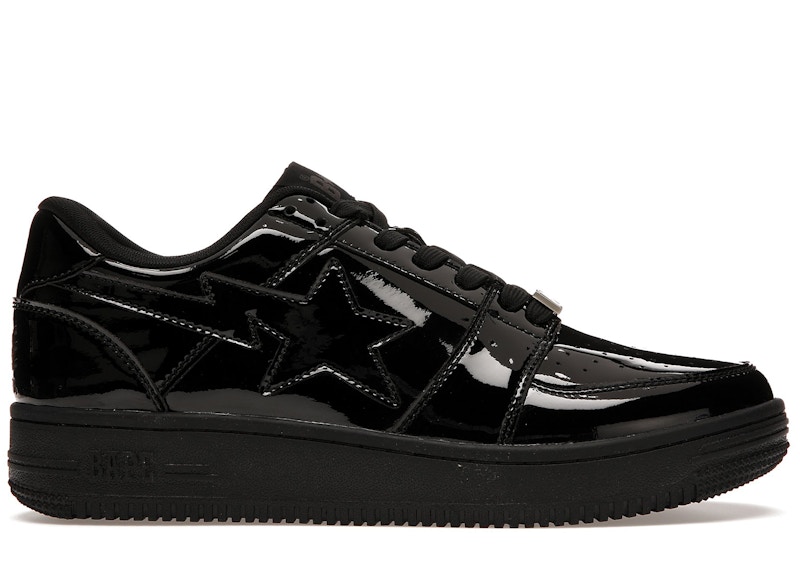 A Bathing Ape Bapesta Low 'Black' 1G30291010