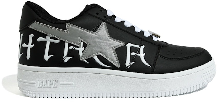 A Bathing Ape Bapesta Low 'Letras Negras' 1G30191007 Buy A Bathing Ape Bapesta Low 'Letras Negras' 1G30191007