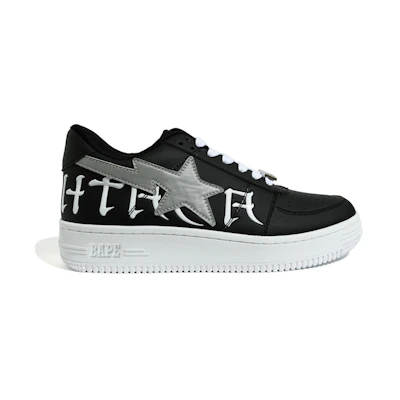 BAPE Bapesta Low 'Black Lettered'