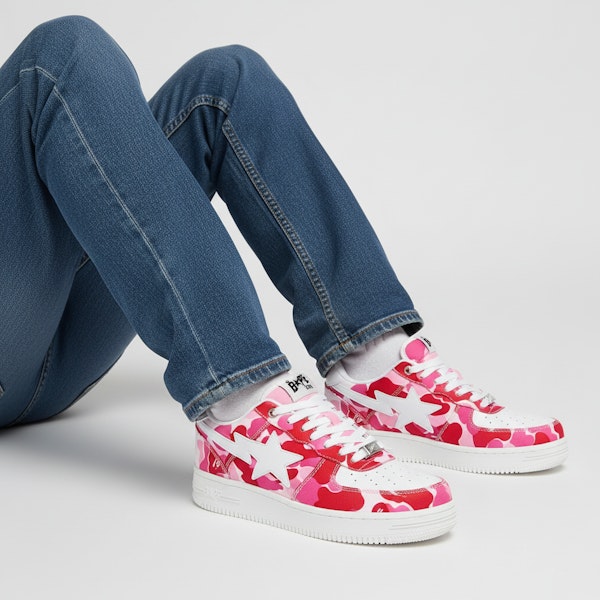 A Bathing Ape Bapesta Low 'Pink ABC Camo' Sepatu Sneaker 1G30191001 Order A Bathing Ape Bapesta Low 'Pink ABC Camo' Sepatu Sneaker 1G30191001