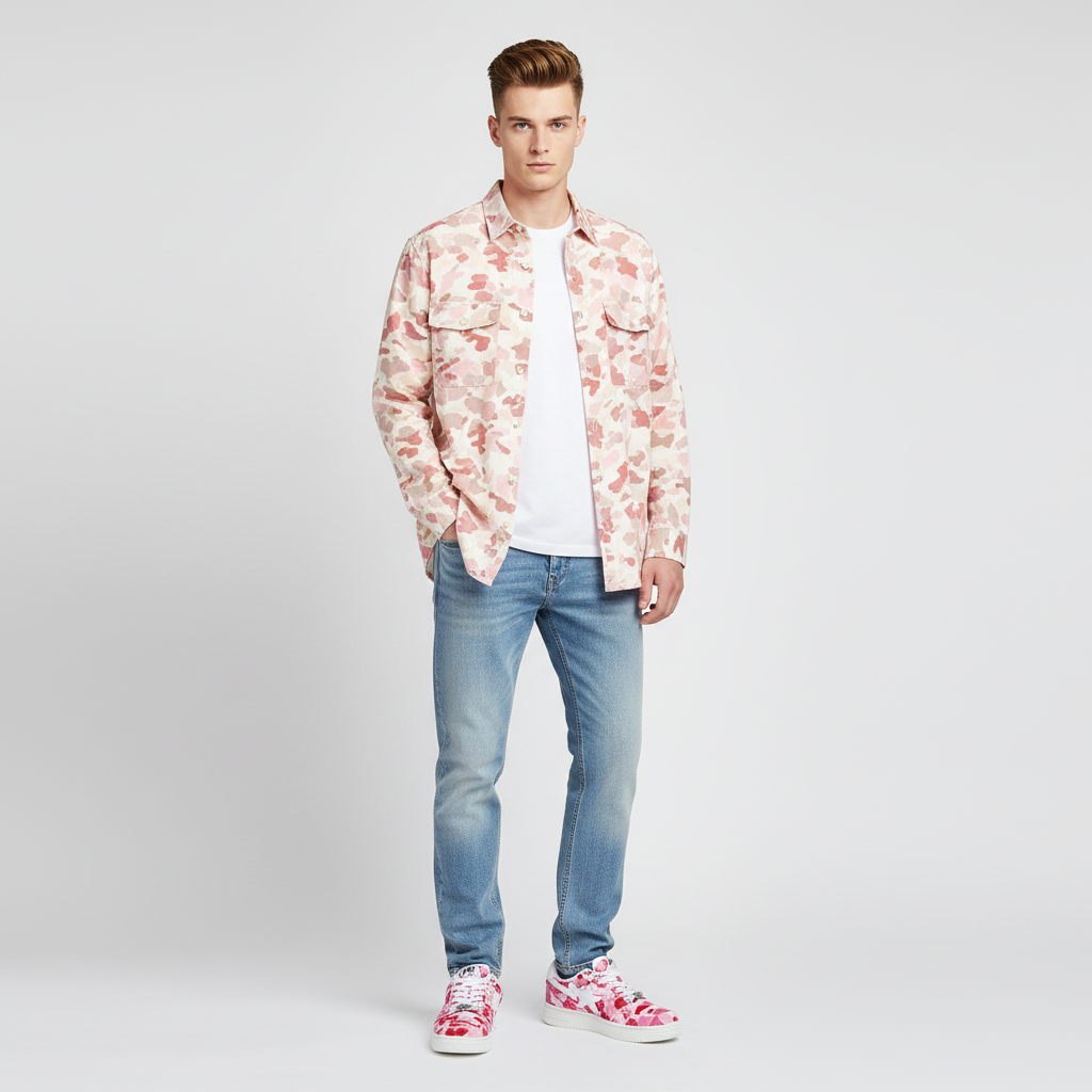 Lookbook A Bathing Ape Bapesta Low 'Pink ABC Camo' Sepatu Sneaker 1G30191001