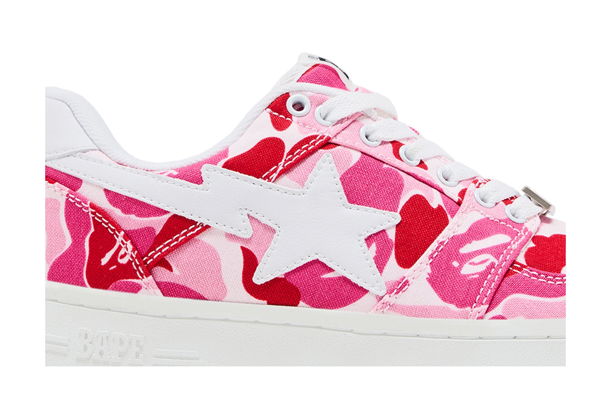 Shop A Bathing Ape Bapesta Low 'Pink ABC Camo' Sepatu Sneaker 1G30191001