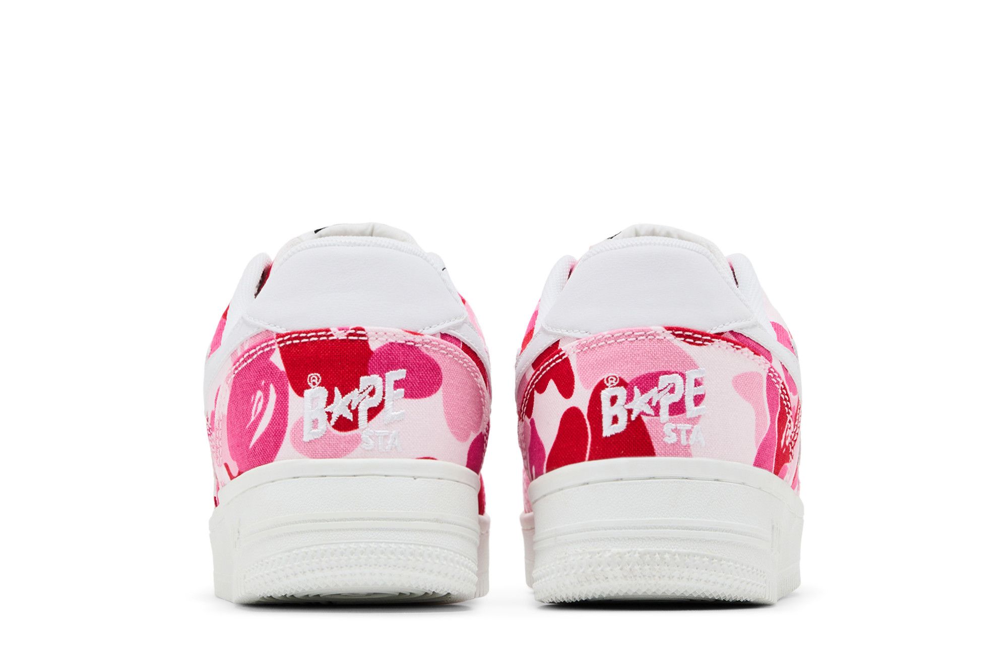 Cheap A Bathing Ape Bapesta Low 'Pink ABC Camo' Sepatu Sneaker 1G30191001