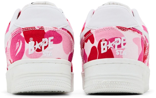 A Bathing Ape Bapesta Low 'Pink ABC Camo' Sepatu Sneaker 1G30191001 Cheap A Bathing Ape Bapesta Low 'Pink ABC Camo' Sepatu Sneaker 1G30191001