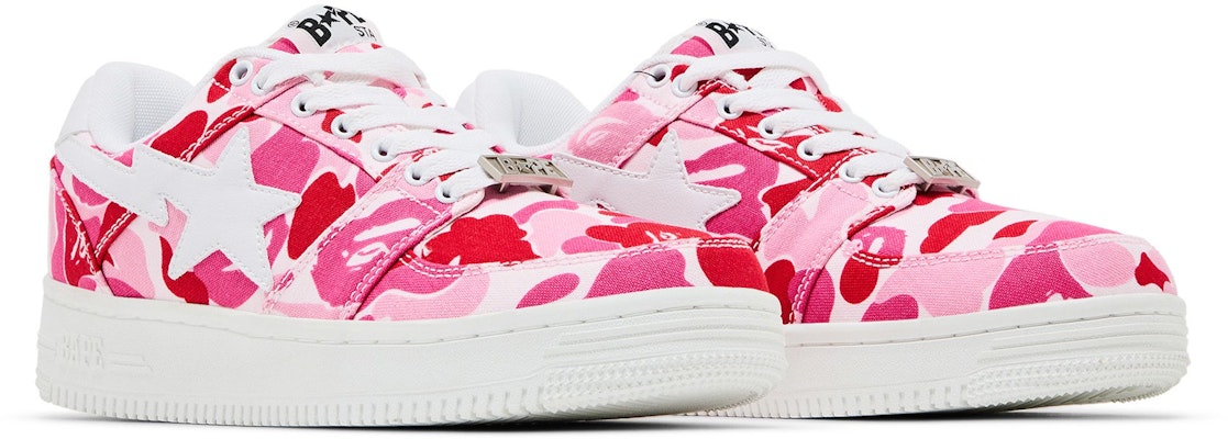 A Bathing Ape Bapesta Low 'Pink ABC Camo' Sepatu Sneaker 1G30191001 2