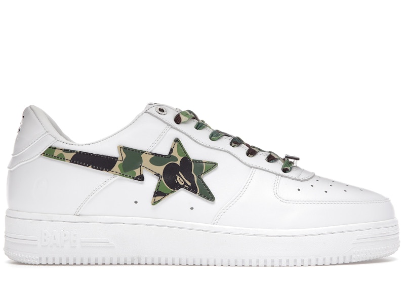 Buy A Bathing Ape Bapesta Low ''Weiß ABC Camo Grün''