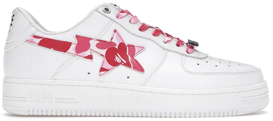 A Bathing Ape Bapesta Low 'White ABC Camo Pink' Buy A Bathing Ape Bapesta Low 'White ABC Camo Pink'