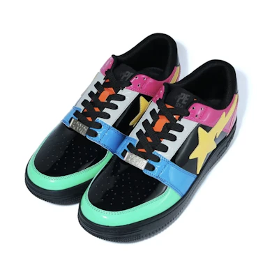 BAPE Bapesta Low M2 'Crazy Black'