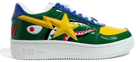 Order A Bathing Ape Bapesta 低筒版 M2 '鯊魚臉 - 綠色' 1G30191002 GRN