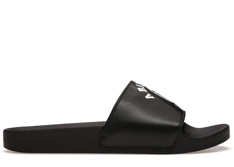 A Bathing Ape College Slide Sandals 'Black'