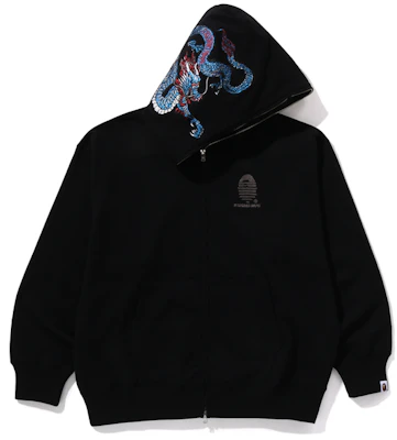 A BATHING APE FW24 A Rising Bape Hoodie Tiger Logo Embroidered Zip-Up. 1K70-115-002 Order A BATHING APE FW24 A Rising Bape Hoodie Tiger Logo Embroidered Zip-Up. 1K70-115-002