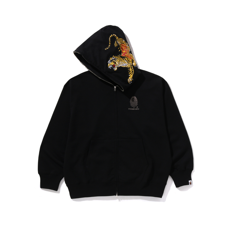 A BATHING APE FW24 A Rising Bape Hoodie  Tiger Logo Embroidered Zip-Up. 1K70-115-002 圖 3