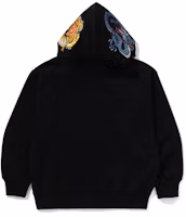 Shop BAPE FW24 虎標刺繡拉鍊連帽衫 崛起系列 1K70-115-002