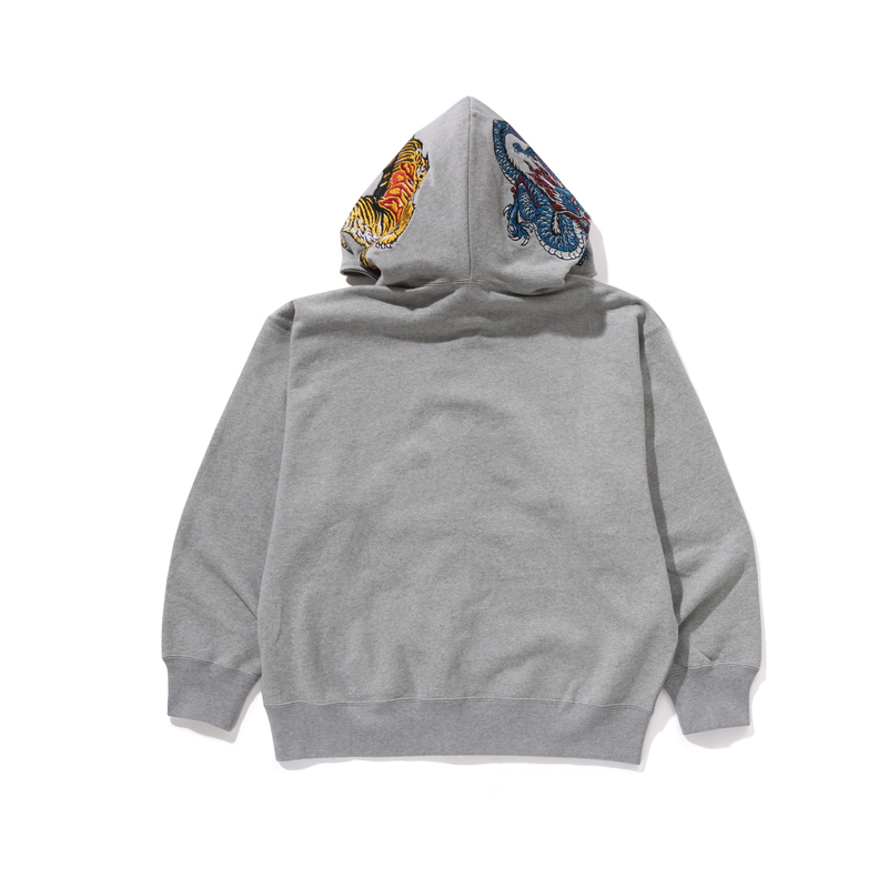 A BATHING APE FW24 A Rising Bape Hoodie  Tiger Logo Embroidered Zip-Up. 1K70-115-002 圖 8