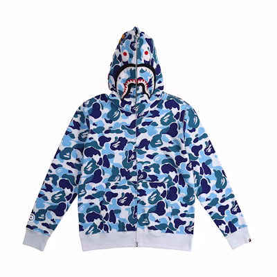 A BATHING APE Shark Series BAPE ABC Camo Shark Hoodie Unisex Blue. 1F80-115-020