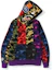 Lookbook A BATHING APE 鲨鱼系列 BAPE MIX CAMO 狂躁鲨鱼连帽拉链外套 男女款。 1F30-115-006