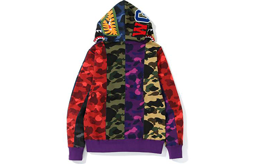 A BATHING APE Shark Series BAPE MIX CAMO Crazy Shark Full Zip Hoodie Unisex. 1F30-115-006 圖 4