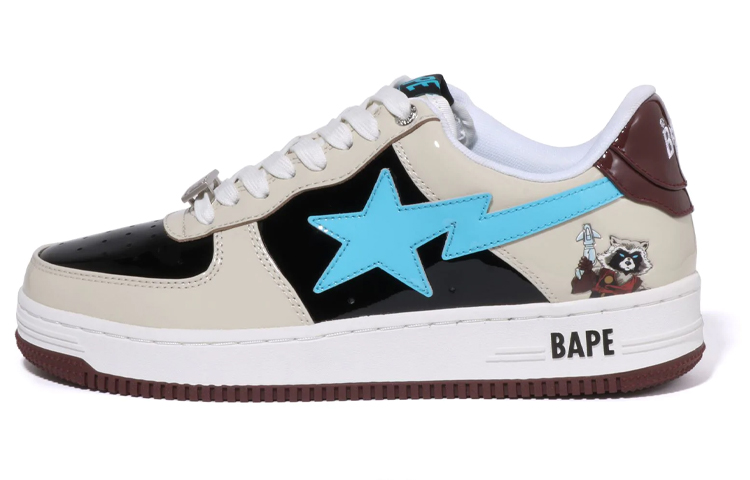 BAPE A BATHING APE Sta Marvel 'Cream Black Blue'