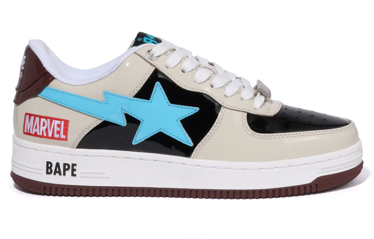 BAPE A BATHING APE Sta Marvel 'Cream Black Blue' 圖 2
