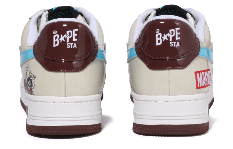 BAPE A BATHING APE Sta Marvel 'Cream Black Blue' 圖 5