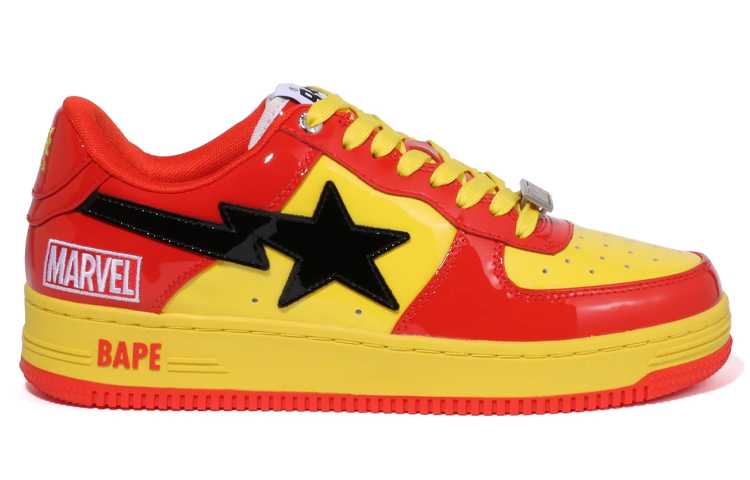 (W) BAPE A BATHING APE Sta Marvel 'Red Yellow Black' 圖 2
