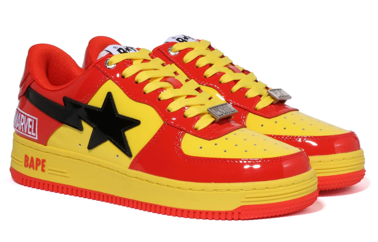 (W) BAPE A BATHING APE Sta Marvel 'Red Yellow Black' 圖 3