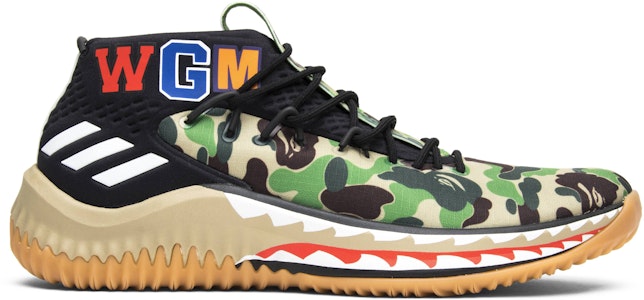 A Bathing Ape x adidas Dame 4 'Hijau Camo' AP9974 Buy A Bathing Ape x adidas Dame 4 'Hijau Camo' AP9974