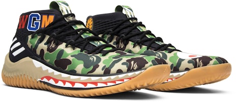 A Bathing Ape x adidas Dame 4 'Hijau Camo' AP9974 Cheap A Bathing Ape x adidas Dame 4 'Hijau Camo' AP9974