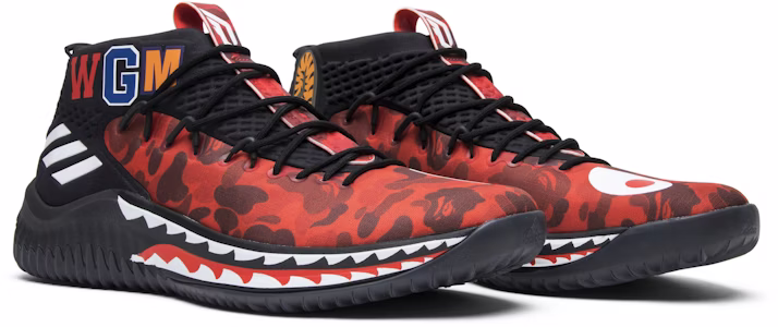 A Bathing Ape x adidas Dame 4 'Red Camo' AP9976 Cheap A Bathing Ape x adidas Dame 4 'Red Camo' AP9976