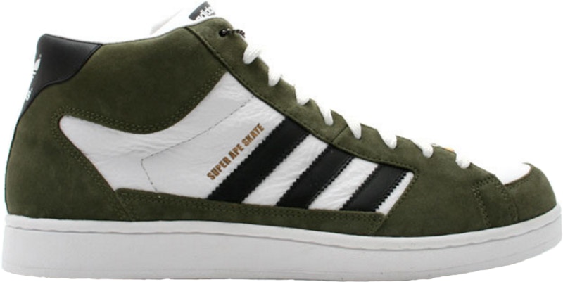 Buy A Bathing Ape x adidas Super Ape 滑板鞋 '军绿色' 40049
