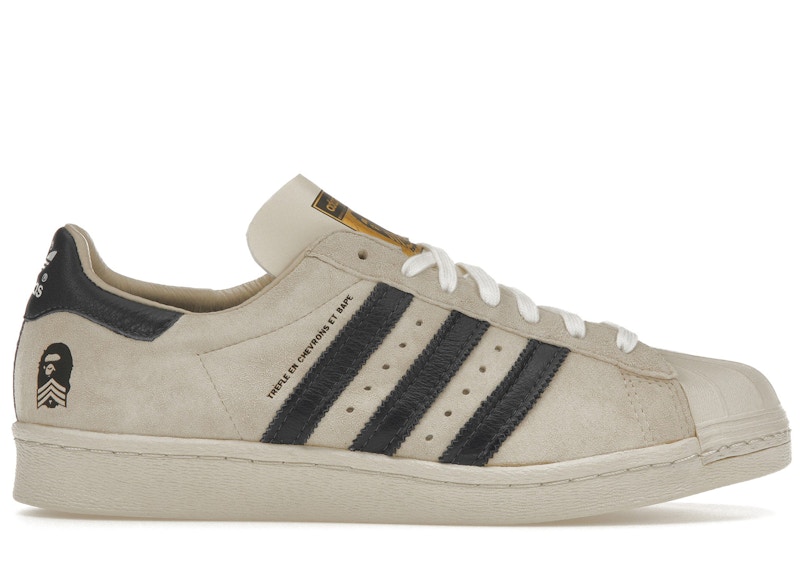 A Bathing Ape x adidas Superstar 80s 'Tan' G46393