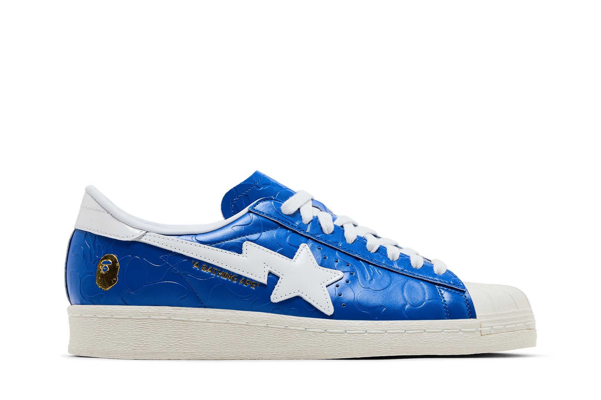A Bathing Ape x adidas Superstar Vintage 'Blue White' JR2702