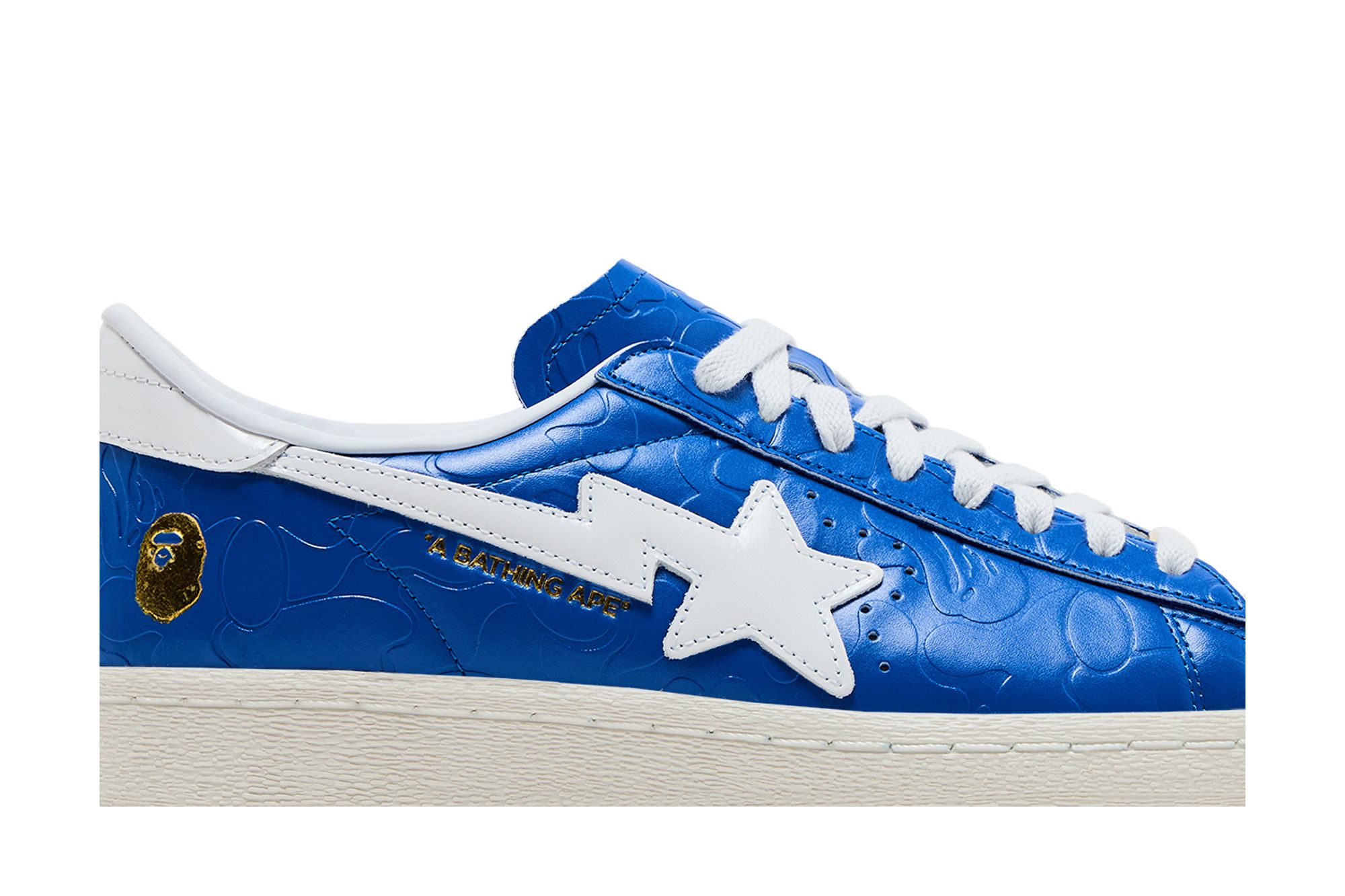 Lookbook A Bathing Ape x adidas Superstar Vintage 'Biru Putih' JR2702