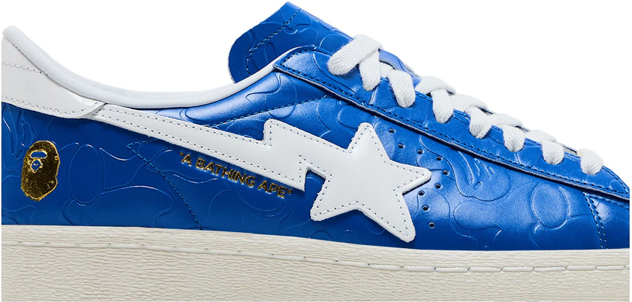 A Bathing Ape x adidas Superstar Vintage 'Biru Putih' JR2702 Lookbook A Bathing Ape x adidas Superstar Vintage 'Biru Putih' JR2702