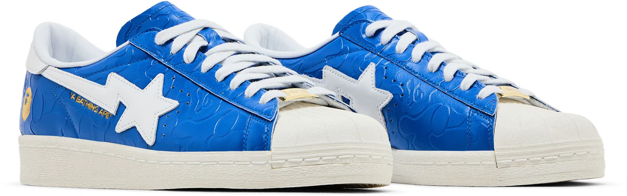 A Bathing Ape x adidas Superstar Vintage 'Biru Putih' JR2702 1