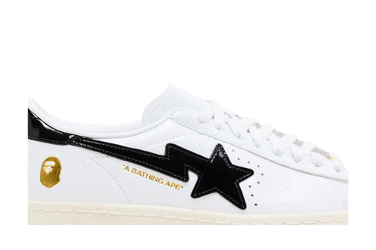 A Bathing Ape x adidas Superstar Vintage 'White Black'