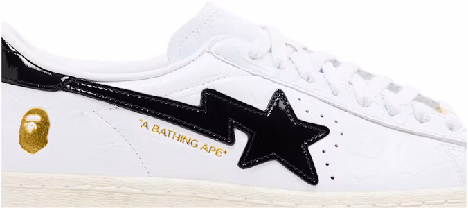 Lookbook A Bathing Ape x adidas Superstar Vintage ''Blanc Noir'' JR2701