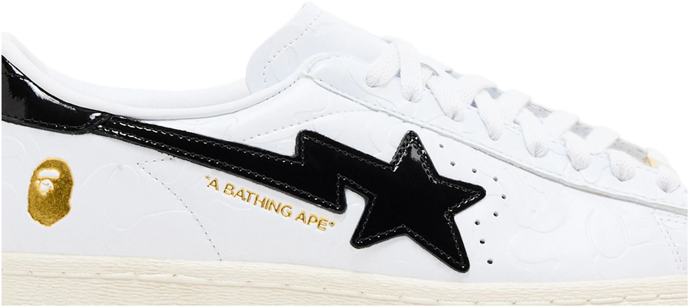 A Bathing Ape x adidas Superstar Vintage 'White Black' JR2701 Lookbook A Bathing Ape x adidas Superstar Vintage 'White Black' JR2701