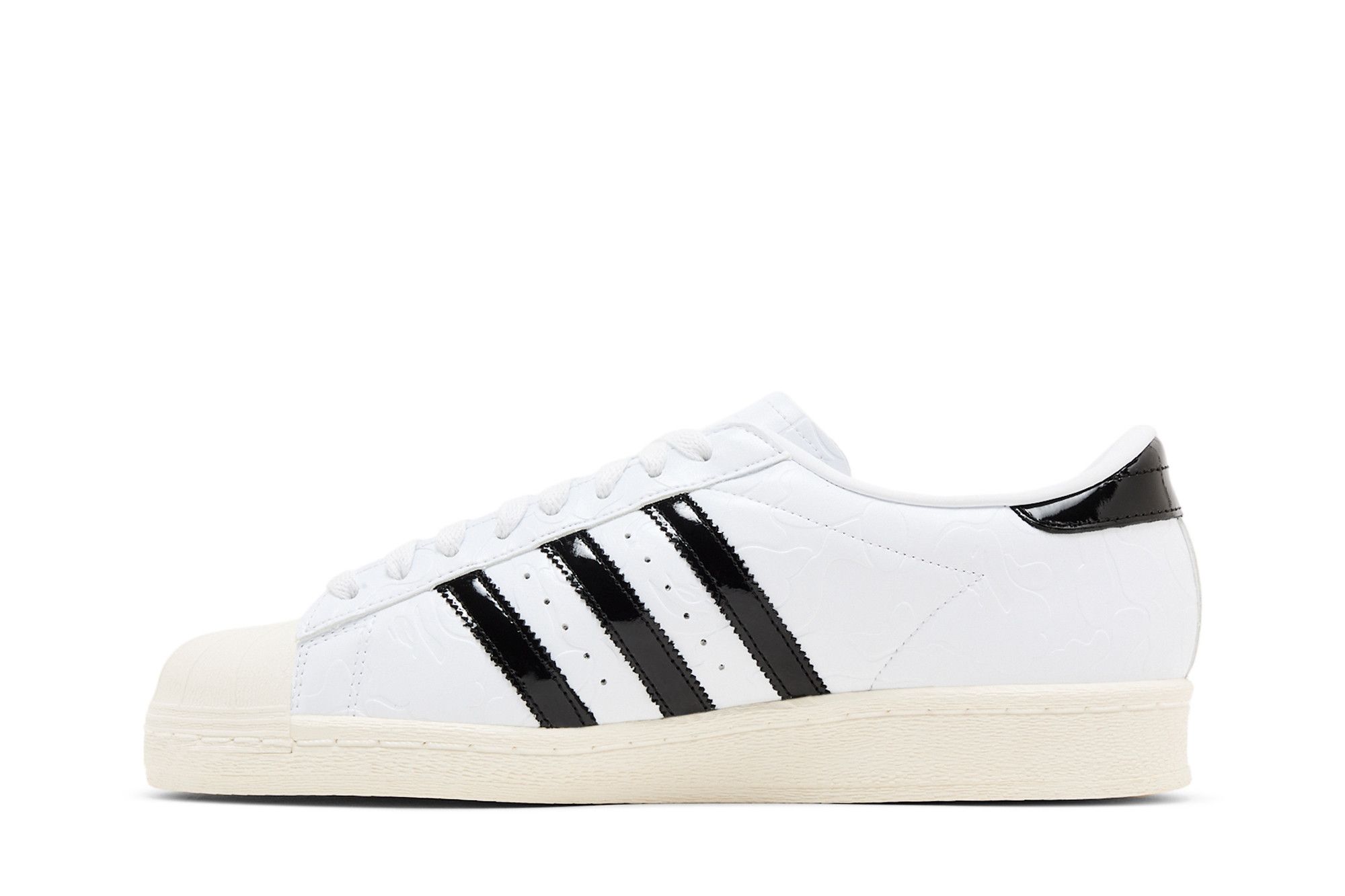 Shop A Bathing Ape x adidas Superstar Vintage 'White Black' JR2701