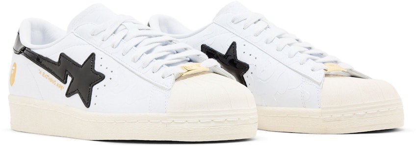 A BATHING APE® × adidas スーパースター ヴィンテージ 白黒 JR2701 Cheap A BATHING APE® × adidas スーパースター ヴィンテージ 白黒 JR2701