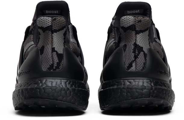 A Bathing Ape x adidas UltraBoost 4.0 'Black Camo' Hitam Kamuflase G54784 Details for A Bathing Ape x adidas UltraBoost 4.0 'Black Camo' Hitam Kamuflase G54784