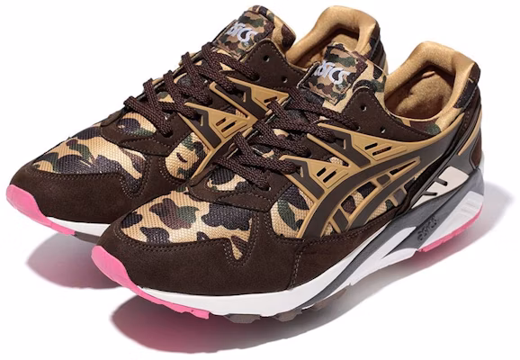 A Bathing Ape x ASICS Gel Kayano Trainer Brown Camo HQ50U 8861