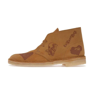 BAPE Clarks Desert Boot 'Oak Embossed'