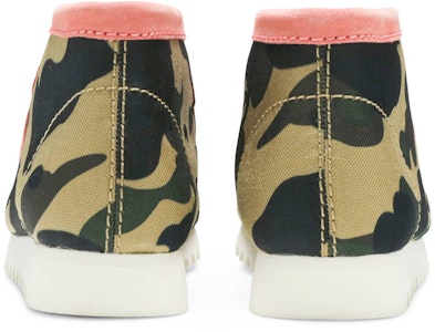 A Bathing Ape x Clarks Wallabee 'Coral Combi' Sepatu Kolaborasi Jepang 26149863 Details for A Bathing Ape x Clarks Wallabee 'Coral Combi' Sepatu Kolaborasi Jepang 26149863