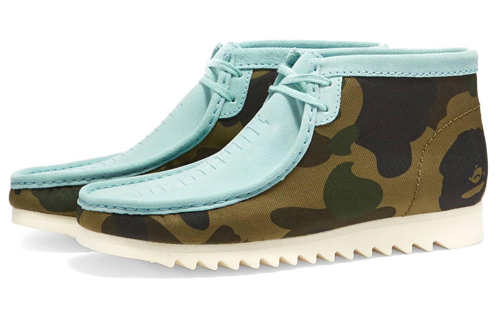 Order BAPE x Clarks Wallabee '浅蓝迷彩' 26149862