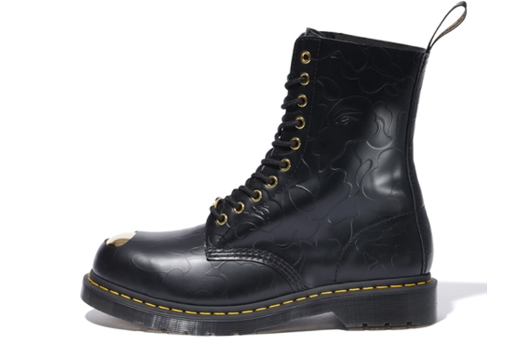 Buy A Bathing Ape x Dr. Martens 1490 Smooth 'Hitam' 24919001