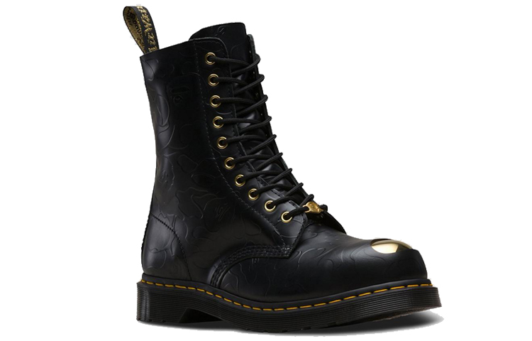 Order A Bathing Ape x Dr. Martens 1490 Smooth 'Hitam' 24919001