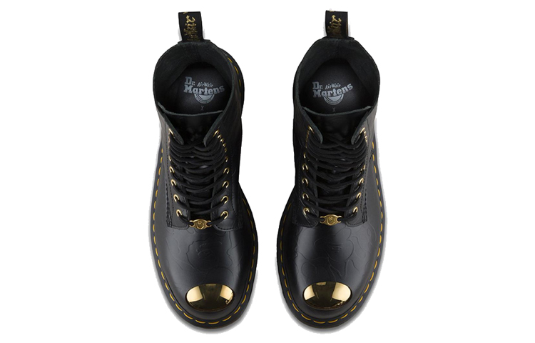 Shop A Bathing Ape x Dr. Martens 1490 Smooth 'Hitam' 24919001