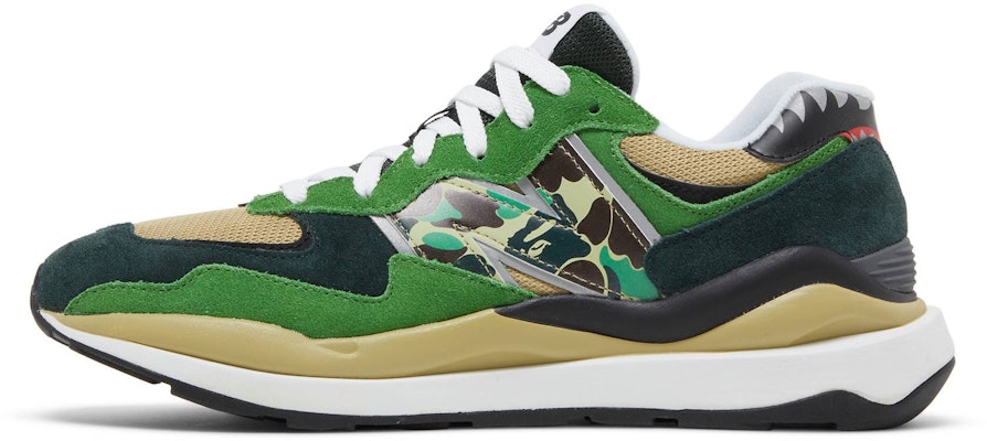 A Bathing Ape x New Balance 57/40 'Green' M5740BAE Lookbook A Bathing Ape x New Balance 57/40 'Green' M5740BAE