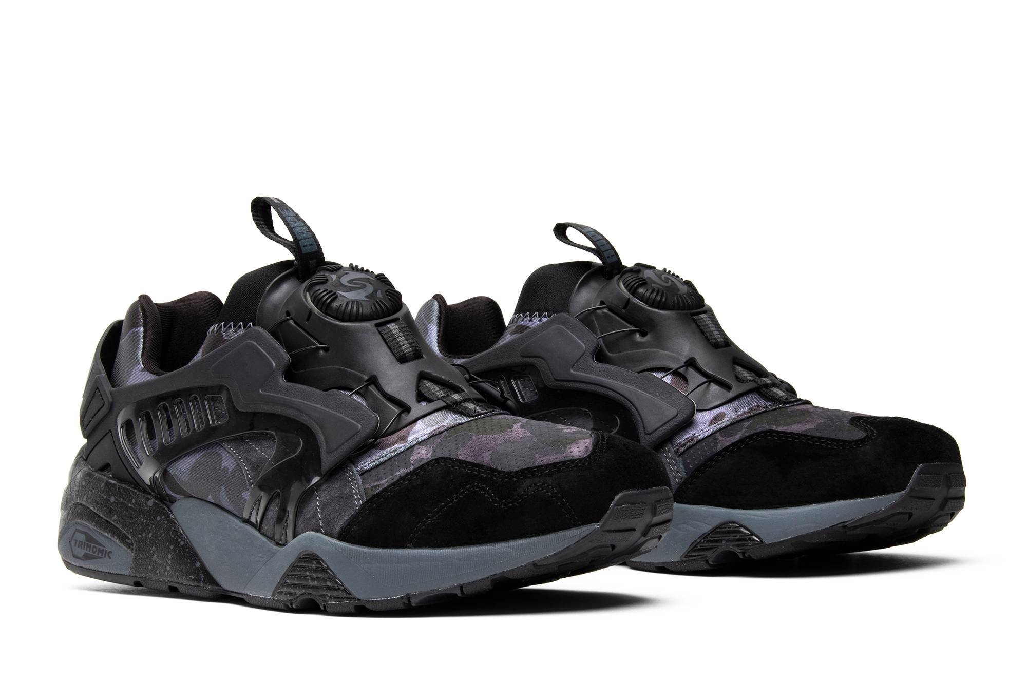 Cheap A BATHING APE® x PUMA DISC BLAZE "黒迷彩" 358846-02